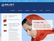 Tablet Screenshot of must.edu.pk